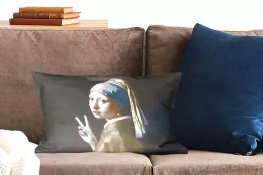 Декоративная подушка MuchoWow, цвет Bunt