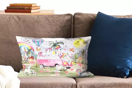 Декоративная подушка MuchoWow, цвет Bunt