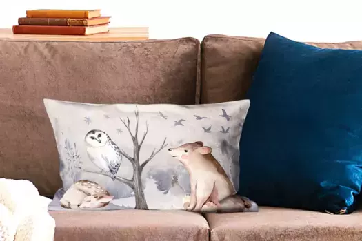 Декоративная подушка MuchoWow, цвет Bunt