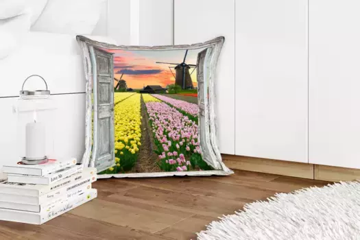 Декоративная подушка MuchoWow, цвет Bunt