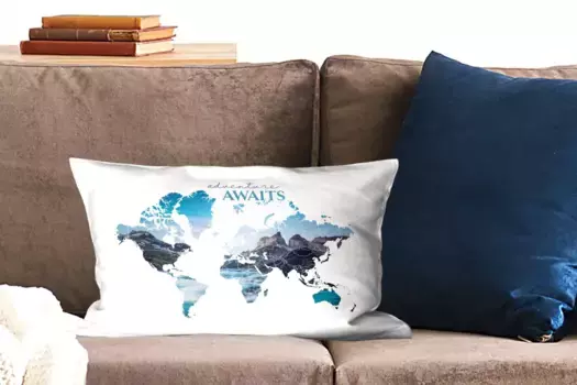 Декоративная подушка MuchoWow, цвет Bunt