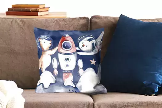 Декоративная подушка MuchoWow, цвет Bunt