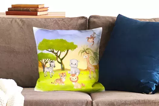 Декоративная подушка MuchoWow, цвет Bunt