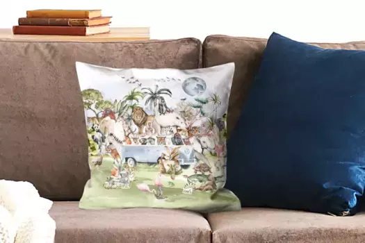 Декоративная подушка MuchoWow, цвет Bunt