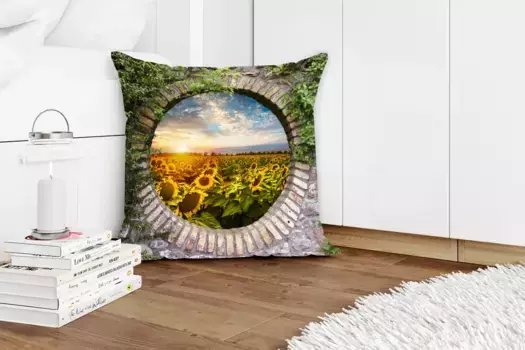 Декоративная подушка MuchoWow, цвет Bunt