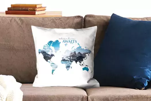 Декоративная подушка MuchoWow, цвет Bunt