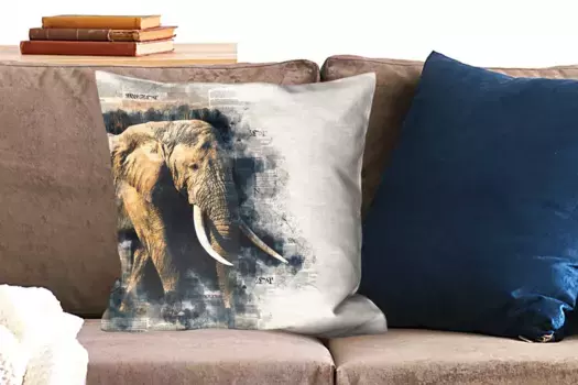 Декоративная подушка MuchoWow, цвет Bunt