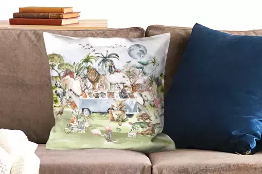 Декоративная подушка MuchoWow, цвет Bunt