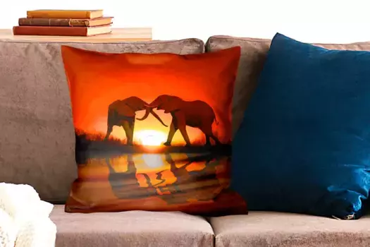 Декоративная подушка MuchoWow, цвет Bunt