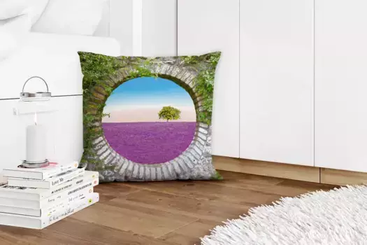 Декоративная подушка MuchoWow, цвет Bunt