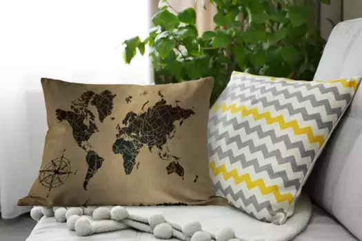 Декоративная подушка MuchoWow, цвет Bunt