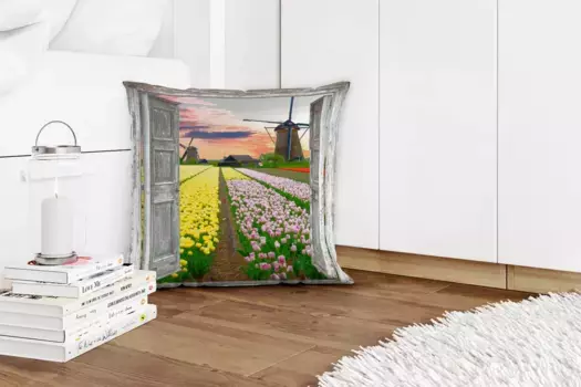 Декоративная подушка MuchoWow, цвет Bunt