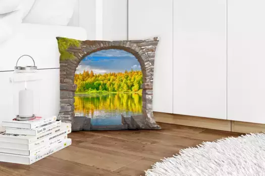 Декоративная подушка MuchoWow, цвет Bunt