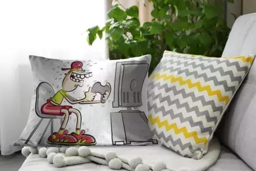 Декоративная подушка MuchoWow, цвет Bunt