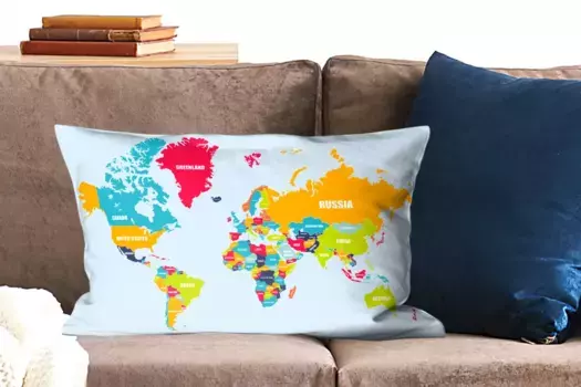 Декоративная подушка MuchoWow, цвет Bunt