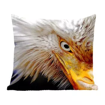 Декоративная подушка MuchoWow, диванная подушка, декоративная подушка для гостиной, 60 х 60 см, птица, глаз, клюв, чехол на подушку, хлопчатобумажная ткань, декоративные чехлы на подушки