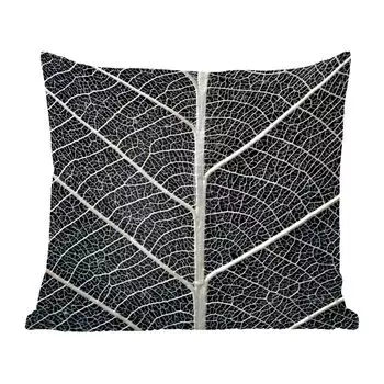 Декоративная подушка MuchoWow, диванная подушка, декоративная подушка для гостиной, 60 х 60 см, скелет листа с прожилками и жилками - чехол на подушку - хлопчатобумажная ткань - декоративные наволочки