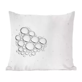 Декоративная подушка MuchoWow, диванная подушка, декоративная подушка для гостиной, 50 х 50 см, несколько капель вместе - чехлы на подушки - украшение - спальня