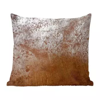 Декоративная подушка MuchoWow, диванная подушка, декоративная подушка для гостиной, 60 х 60 см, железо, ржавчина, состаренное, чехол на подушку, хлопчатобумажная ткань, декоративные чехлы на подушки