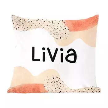 Декоративная подушка MuchoWow, диванная подушка, декоративная подушка для гостиной, 60 х 60 см, Ливия - пастель - девочка - чехол на подушку - хлопчатобумажная ткань - декоративные наволочки