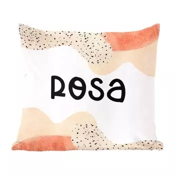 Декоративная подушка MuchoWow, диванная подушка, декоративная подушка для гостиной, 60 х 60 см, розовый, пастель, девочка, чехол на подушку, хлопчатобумажная ткань, декоративные чехлы на подушки