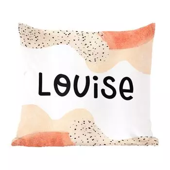 Декоративная подушка MuchoWow, диванная подушка, декоративная подушка для гостиной, 60 х 60 см, Луиза - пастель - девочка - чехол на подушку - хлопчатобумажная ткань - декоративные наволочки