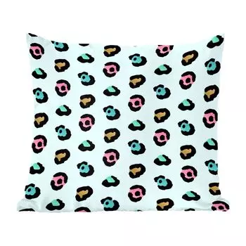 Декоративная подушка MuchoWow, диванная подушка, декоративная подушка для гостиной, 60 x 60 см, принт пантеры - цвета - рисунок - чехол на подушку - хлопчатобумажная ткань - декоративные наволочки
