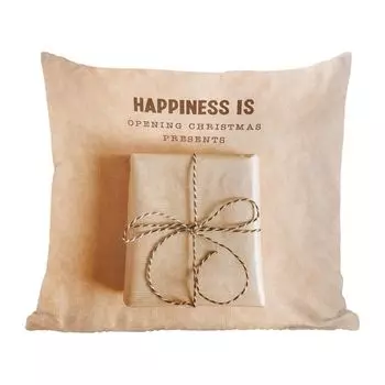 Декоративная подушка MuchoWow, диванная подушка, декоративная подушка для гостиной, 60 x 60 см, Рождество - подарок - цитата - чехол на подушку - хлопчатобумажная ткань - декоративные чехлы на подушки