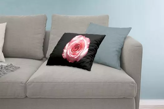 Декоративная подушка MuchoWow Диванная подушка Декоративная подушка для гостиной 60 x 40 см Роза - Розовый - Листья - Чехлы для подушек - Декоративные чехлы для подушек - Декоративные чехлы для подушек