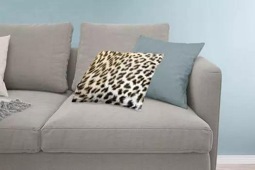 Декоративная подушка MuchoWow Диванная подушка Декоративная подушка для гостиной 60 x 40 см Пальто крупным планом Леопардовый - Чехлы на подушки - Декоративные чехлы на подушки - Декоративные наволочки