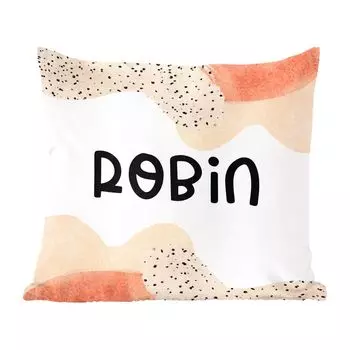 Декоративная подушка MuchoWow, диванная подушка, декоративная подушка для гостиной, 60 х 60 см, Робин - пастель - девочка - чехол на подушку - хлопчатобумажная ткань - декоративные наволочки