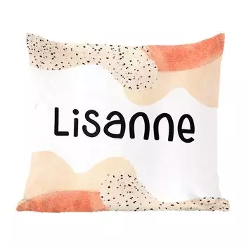 Декоративная подушка MuchoWow, диванная подушка, декоративная подушка для гостиной, 60 х 60 см, Лизанна - пастель - девочка - чехол на подушку - хлопчатобумажная ткань - декоративные наволочки