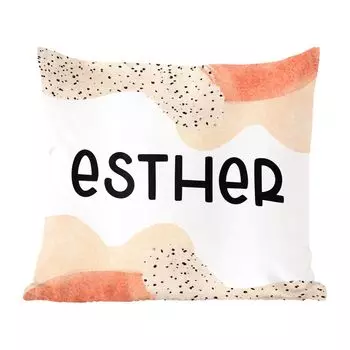 Декоративная подушка MuchoWow, диванная подушка, декоративная подушка для гостиной, 60 х 60 см, Эстер - пастель - девочка - чехол на подушку - хлопчатобумажная ткань - декоративные наволочки