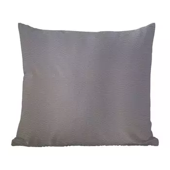 Декоративная подушка MuchoWow, диванная подушка, декоративная подушка для гостиной, 60 x 60 см, кожа - структурированная - имитация кожи - серый - чехол на подушку - хлопчатобумажная ткань - декоративные чехлы на подушки