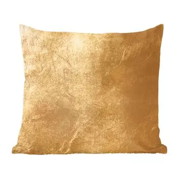 Декоративная подушка MuchoWow, диванная подушка, декоративная подушка для гостиной, 60 х 60 см, свет падает на золотую стену - чехол на подушку - хлопчатобумажная ткань - декоративные наволочки