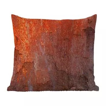 Декоративная подушка MuchoWow, диванная подушка, декоративная подушка для гостиной, 60 x 60 см, ржавчина - цвет - желтый - чехол на подушку - хлопковая ткань - декоративные наволочки
