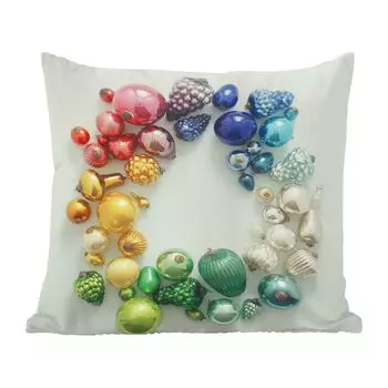 Декоративная подушка MuchoWow, диванная подушка, декоративная подушка для гостиной, 60 х 60 см. Различные виды рождественских украшений - чехол для подушки - хлопчатобумажная ткань - декоративные чехлы для подушек.