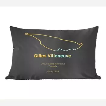 Декоративная подушка MuchoWow Диванная подушка Декоративная подушка для гостиной 60 x 40 см Канада - Формула 1 - Гоночная трасса - Чехлы для подушек - Декоративные чехлы для подушек - Декоративные чехлы для подушек