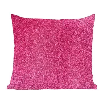 Декоративная подушка MuchoWow, диванная подушка, декоративная подушка для гостиной, 60 x 60 см, плоская с текстурой розового блеска - чехол на подушку - хлопчатобумажная ткань - декоративные наволочки