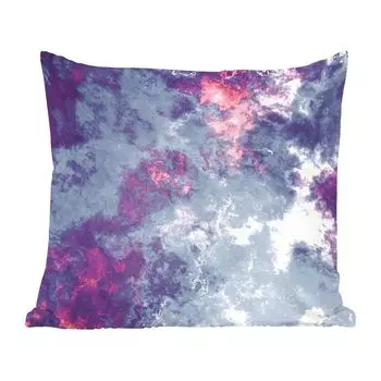 Декоративная подушка MuchoWow Диванная подушка Декоративная подушка для гостиной 50 x 50 см Серо-фиолетовая геометрия - Чехлы на подушки - Украшение - Спальня