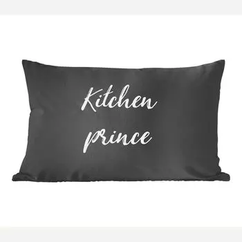 Декоративная подушка MuchoWow Диванная подушка Декоративная подушка для гостиной 60 x 40 см Котировки - Kitchen Prince - Мужчины - Индукционная варочная панель - Чехлы на подушки - Декоративные чехлы на подушки - Декоративные чехлы на подушки