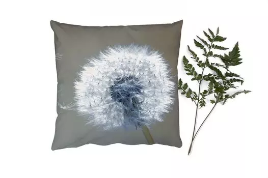 Декоративная подушка MuchoWow, диванная подушка, декоративная подушка для гостиной, 60 x 60 см, одуванчик - цветок - растение - чехол на подушку - хлопчатобумажная ткань - декоративные наволочки