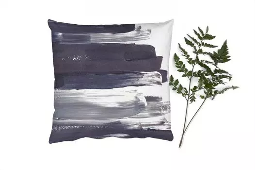 Декоративная подушка MuchoWow Диванная подушка Декоративная подушка для гостиной 50 x 50 см Цвет - Черный - Дизайн - Наволочки - Украшение - Спальня