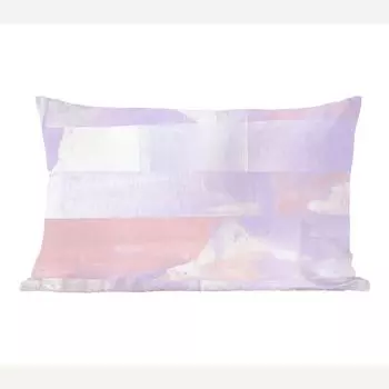 Декоративная подушка MuchoWow Диванная подушка Декоративная подушка для гостиной 50 x 30 см Дизайн в пастельных тонах Чехлы для диванных подушек без наполнителя, мультиколор