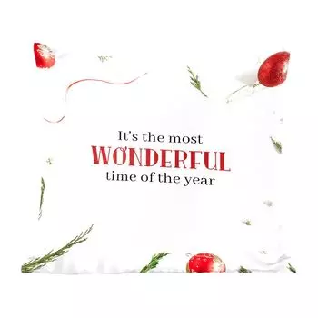 Декоративная подушка MuchoWow, диванная подушка, декоративная подушка для гостиной, 60 x 60 см, Рождество - зима - цитата - чехол на подушку - хлопковая ткань - декоративные наволочки