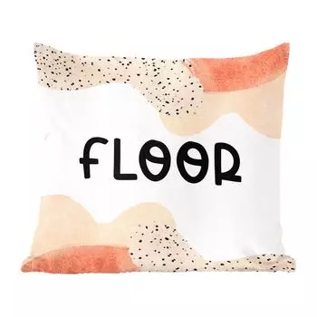 Декоративная подушка MuchoWow, диванная подушка, декоративная подушка для гостиной, 60 х 60 см, пол - пастель - девочка - чехол на подушку - хлопковая ткань - декоративные наволочки