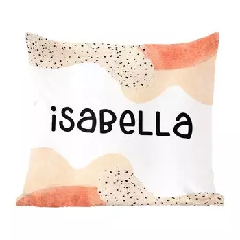 Декоративная подушка MuchoWow, диванная подушка, декоративная подушка для гостиной, 60 х 60 см, Изабелла - пастель - девочка - чехол на подушку - хлопчатобумажная ткань - декоративные наволочки
