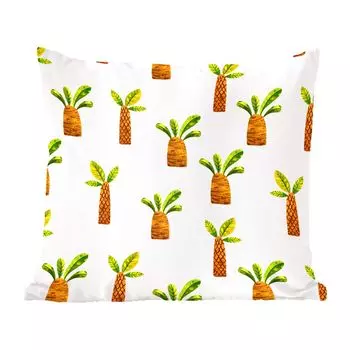Декоративная подушка MuchoWow, диванная подушка, декоративная подушка для гостиной, 60 x 60 см, джунгли - дизайн - пальма - чехол на подушку - хлопковая ткань - декоративные наволочки