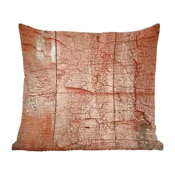Декоративная подушка MuchoWow, диванная подушка, декоративная подушка для гостиной, 60 х 60 см, дерево, ржавчина, индастриал, текстура, чехол на подушку, хлопчатобумажная ткань, декоративные чехлы на подушки