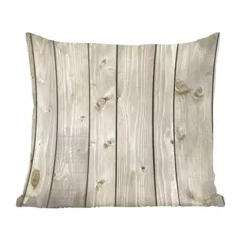 Декоративная подушка MuchoWow, диванная подушка, декоративная подушка для гостиной, 60 x 60 см, натуральное - дерево - дизайн - чехол на подушку - хлопчатобумажная ткань - декоративные наволочки